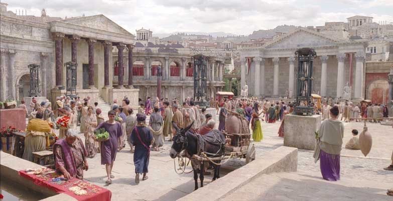 Ancient Roman Market Painting